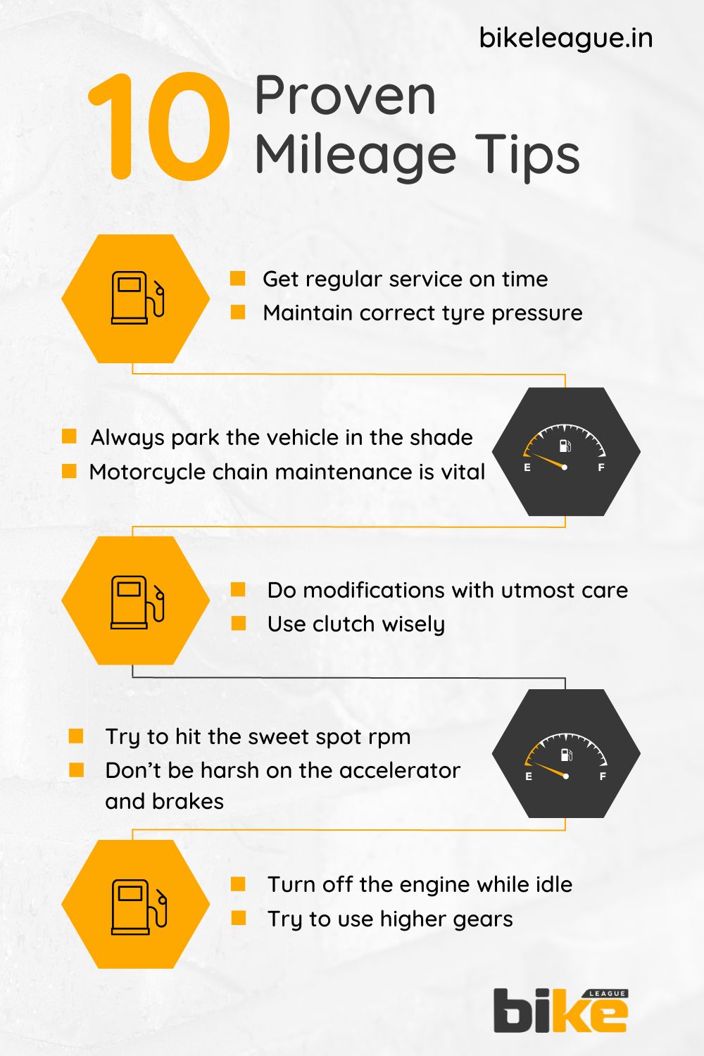 Top 10 Mileage Tips