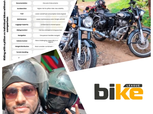 Ride with a pillion or without a pillion – Which is best for a bike trip?