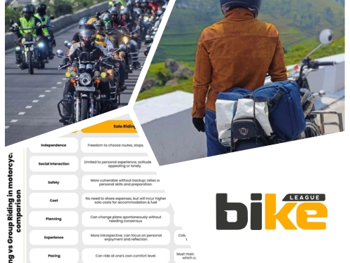 Solo motorcycle rides vs. group rides in India: Pros & cons