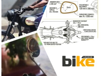 Motorcycle mirrors rules, penalties in India