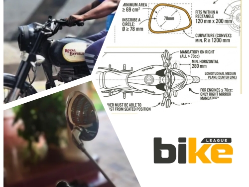 Motorcycle mirrors rules, penalties in India