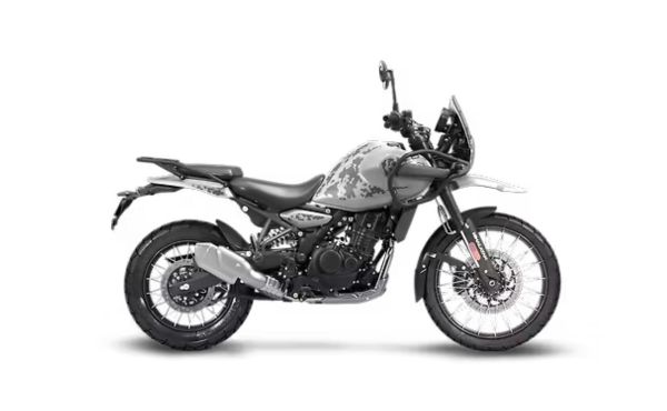 An image showcasing the Royal Enfield Himalayan 450, highlighting its features, performance capabilities, including Himalayan top speed and mileage, along with details on Himalayan price for potential buyers.