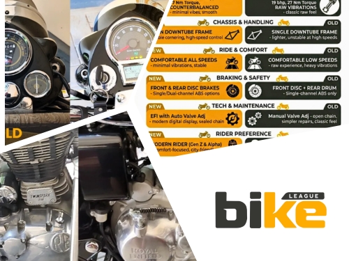 New Royal Enfield Bullet 350 vs Old Bullet 350 - A clash of eras