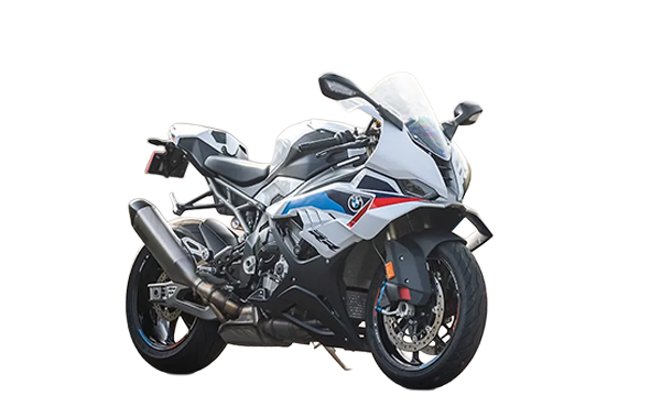 4 BMW S 1000 R naked sportbike, front view.