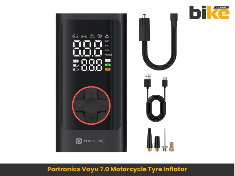 Portronics Vayu 7.0 Motorcycle Tyre Inflator