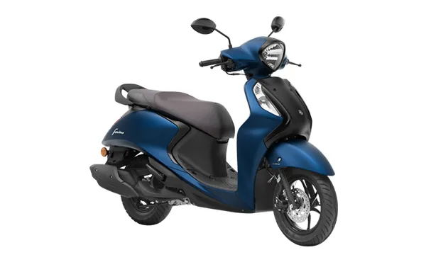yamaha fascino 125 with Dark Matte Blue