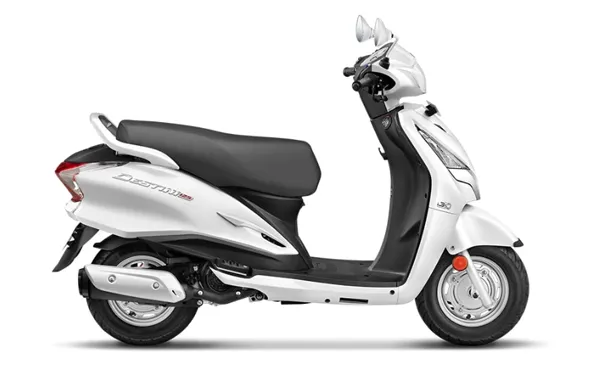 HERO DESTINI 125 XTEC PEARL SILVER WHITE COLOR