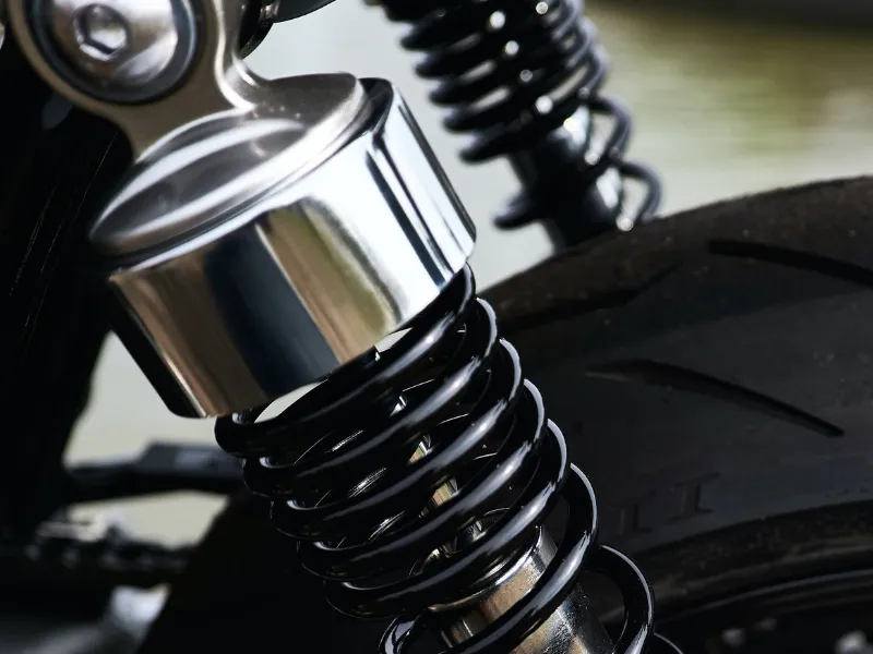 dual shock absorber in motorcycles