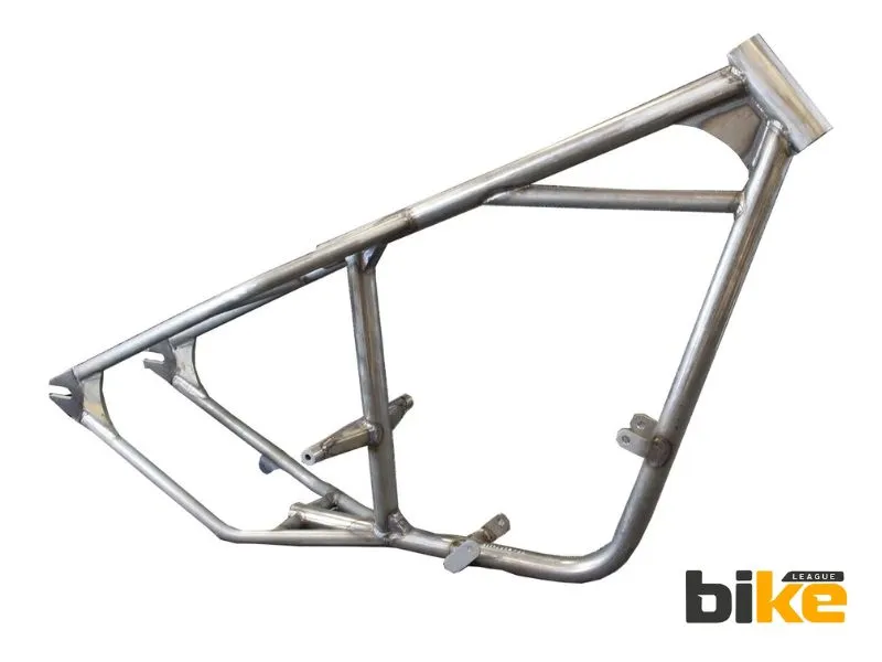 Single cradle bike frame among different chassis types