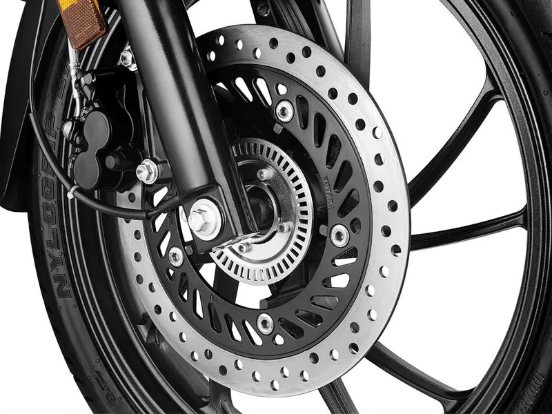 Cross Drilled Rotor disk in bike is a type of motorcycle/bike disc brakes