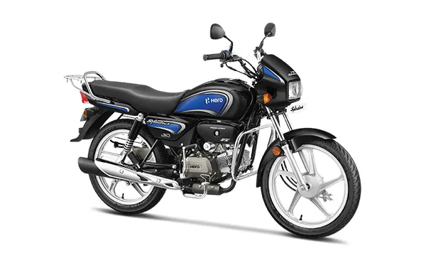 hero splendor plus black-with-blue