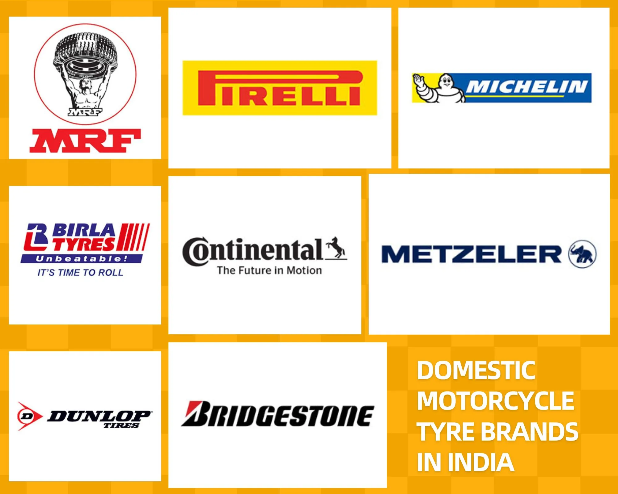 Domestic Motorcycle Tyre brands in India
