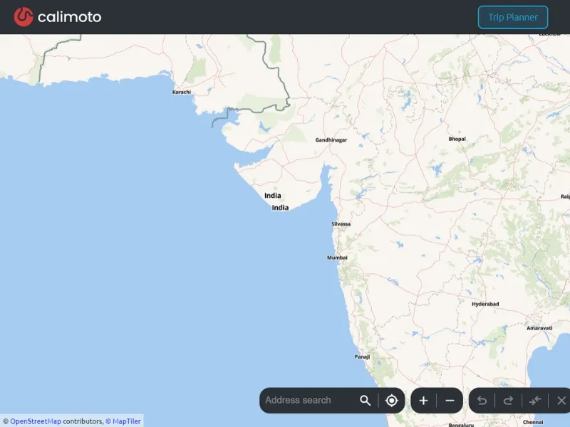 Calimoto motorcycle navigation app in India