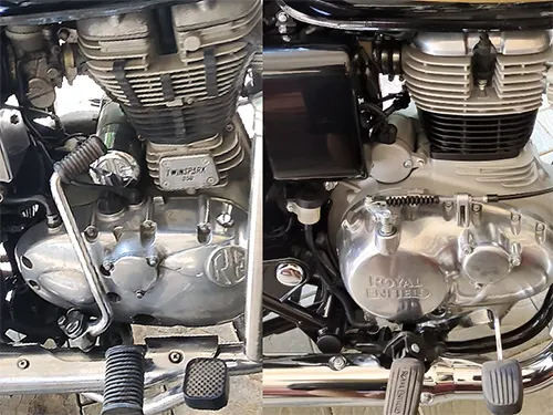 Comparison between new Royal Enfield Bullet 350 vs old Bullet 350