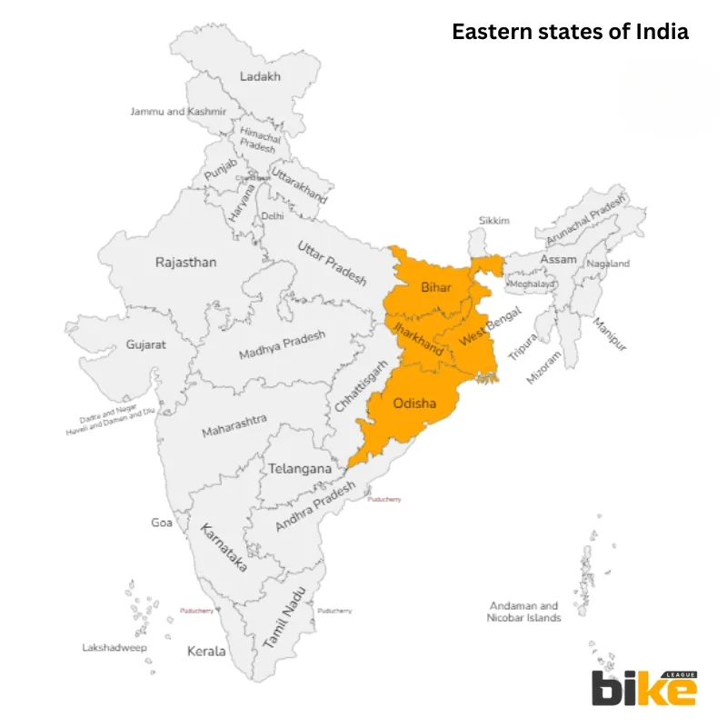 Eastern states of India
