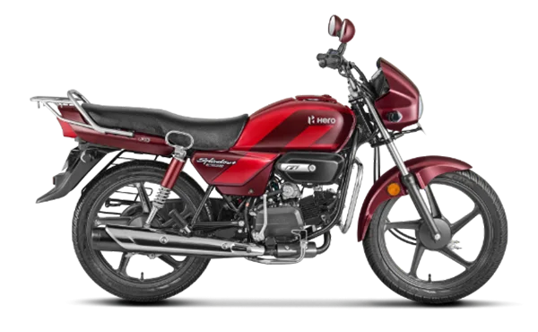 hero splendor plus xtec 2.0 with gloss red color