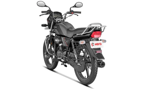hero splendor plus xtec 2.0 left rear profile