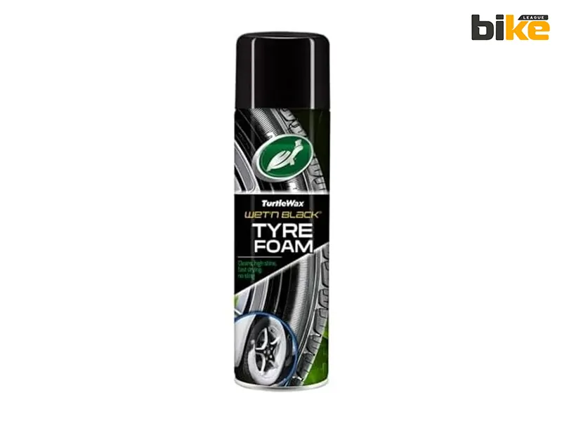 Foam type bike tyre polish