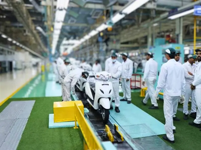 Honda motorcycle manufacturing plant in India