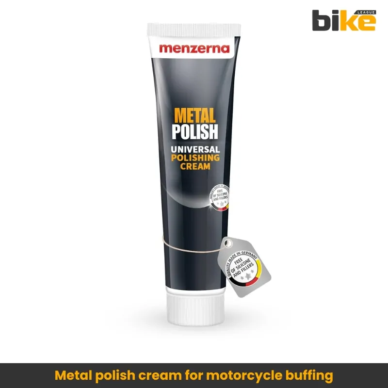 Metal polish cream for two-wheeler buffing