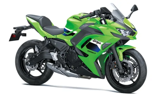 Kawasaki ninja 650 2026 right angled lime green
