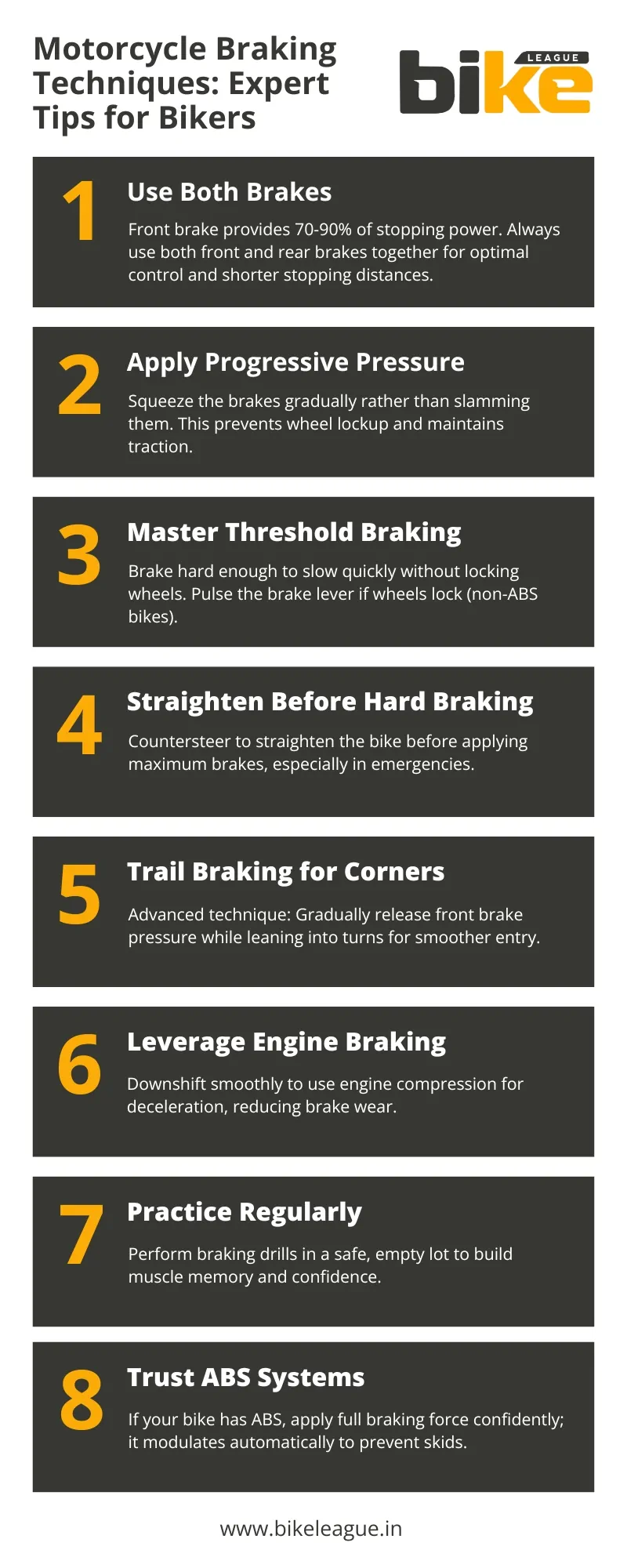 Motorcycle Braking Techniques: Expert Tips for Bikers