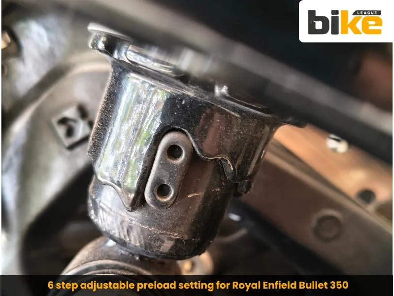 6 step adjustable preload setting for Royal Enfield Bullet 350