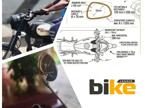 Motorcycle mirrors rules, penalties in India