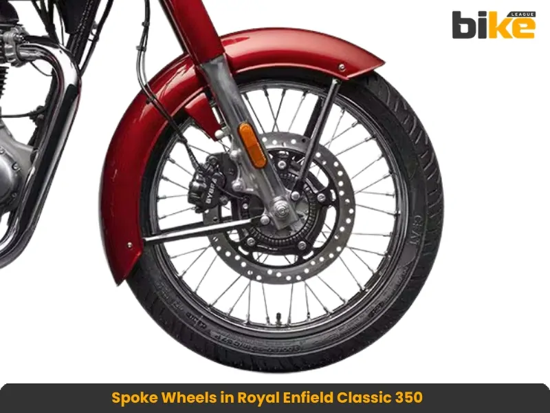 Spoke wheels in Royal Enfield Classic 350