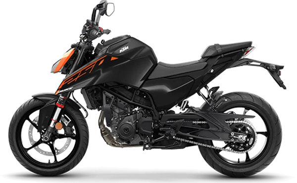 KTM 250 DUKE RIGHT ANGLED VIEW PROFILE