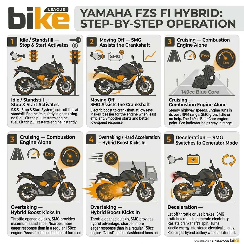 Step by step operation of Yamaha Hybrid Technology
