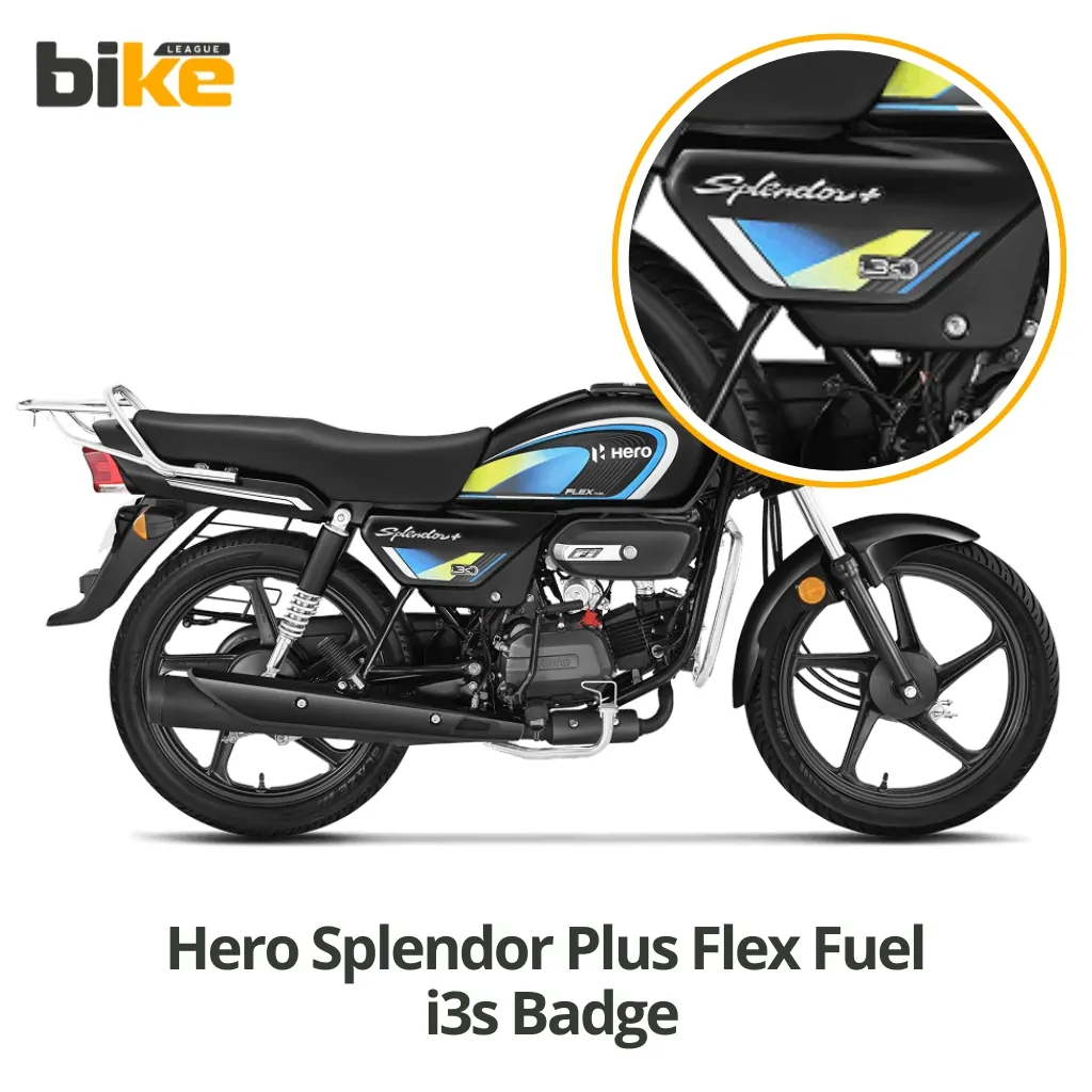 Hero Splendor Plus Flex Fuel i3s Badge