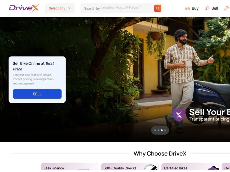 DriveX website
