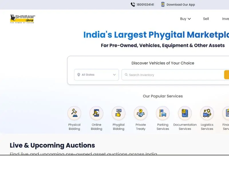 Shriram Automall website
