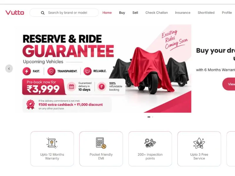 Vutto website